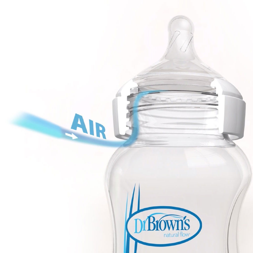 Dr. Brown's 爱宝选PLUS玻璃宽口婴儿奶瓶（卡通版）